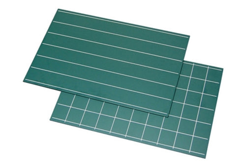 Ardoise double ligne et carreaux - lot de 2