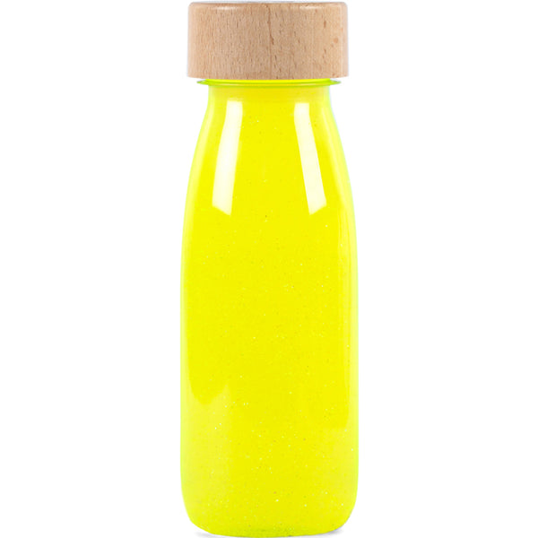 Petit boum - Bouteille sensorielle Float Jaune Fluo
