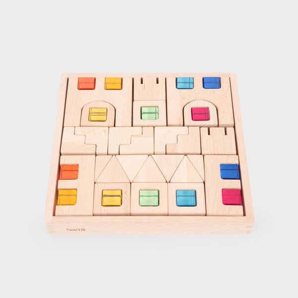 Tickit - Wooden Building Gem Blocks