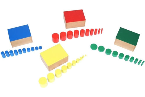 4 Boîtes de cylindres de couleurs