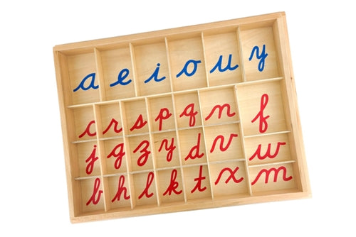 Alphabet mobile cursif