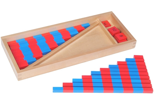 Barres rouges et bleues 2 lots avec boîte