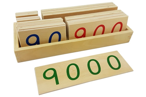 Cartes en bois numériques 1-9000