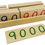 Cartes en bois numériques 1-9000