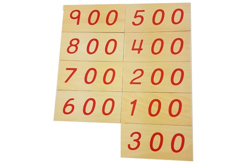 Cartes en bois numériques 1-9000