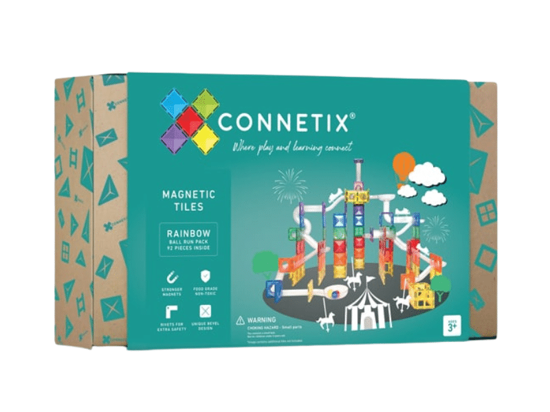 Connetix - Arc-En-Ciel Pack Parcours de billes 92 pc