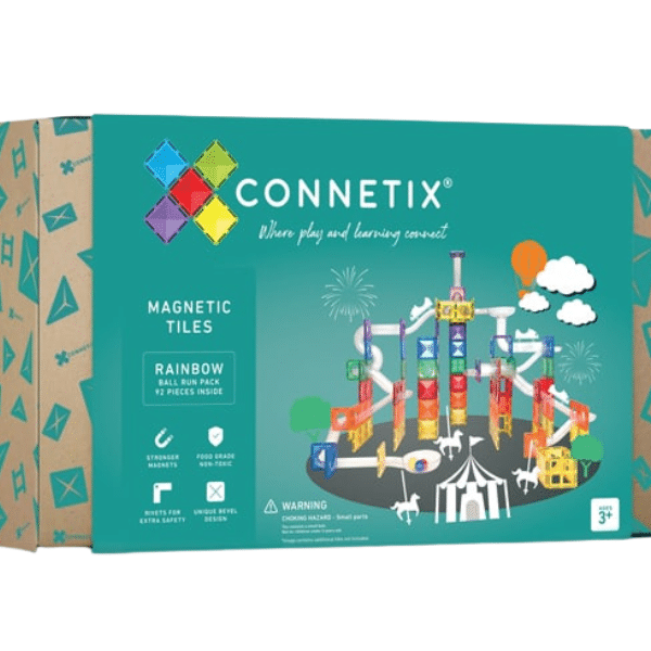 Connetix - Arc-En-Ciel Pack Parcours de billes 92 pc