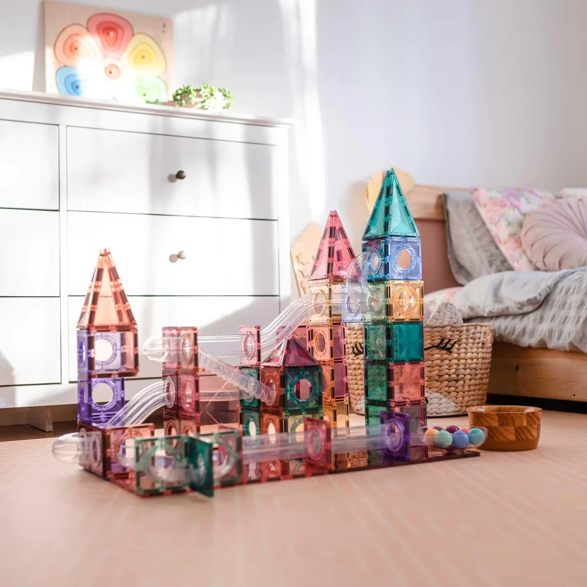Connetix - Pastel Pack Parcours de billes 106 pc