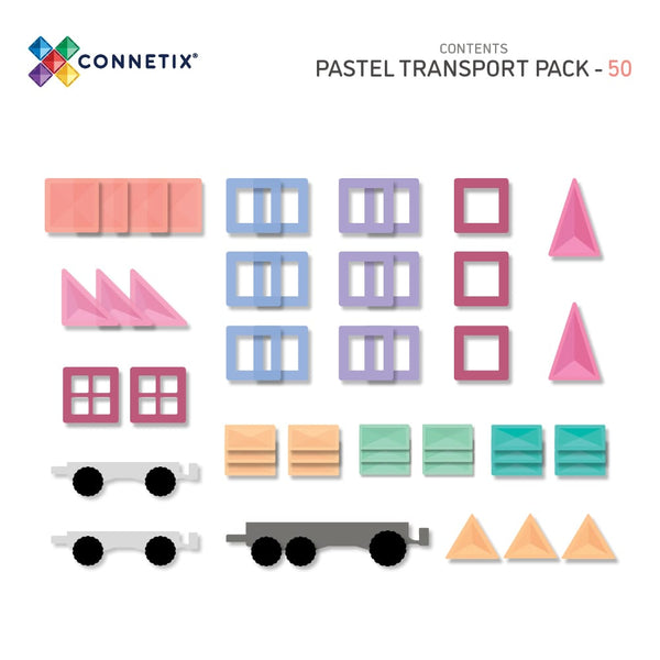 Connetix - Pastel Transport Pack 50 pc