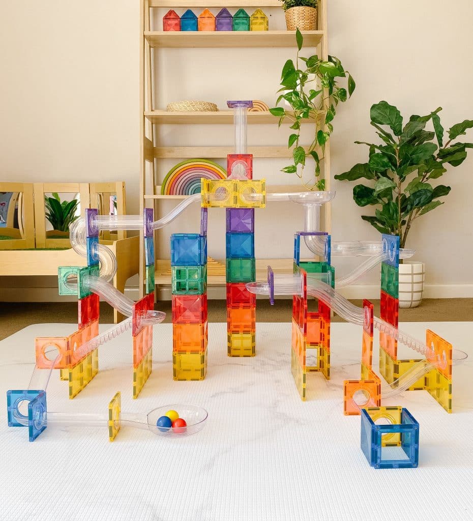 Connetix - Arc-En-Ciel Pack Parcours de billes 92 pc