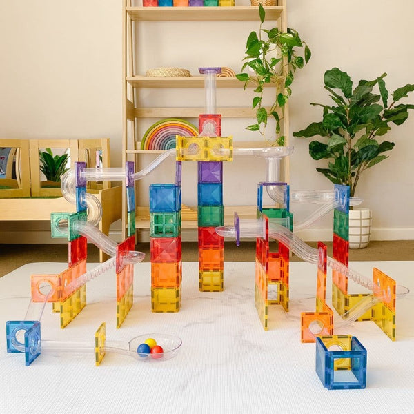 Connetix - Arc-En-Ciel Pack Parcours de billes 92 pc