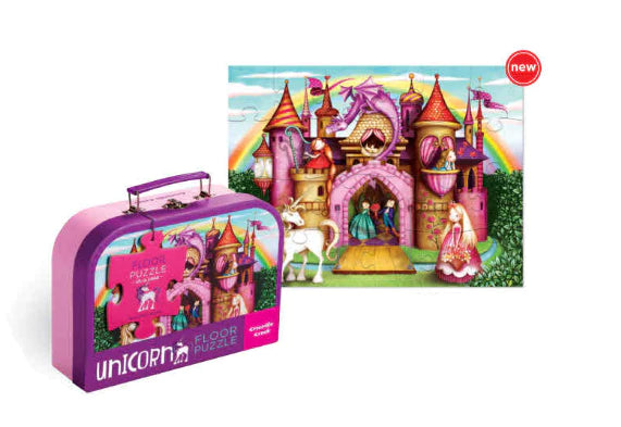 Crocodile Creek - Case Floor Puzzle 24 pc Unicorn