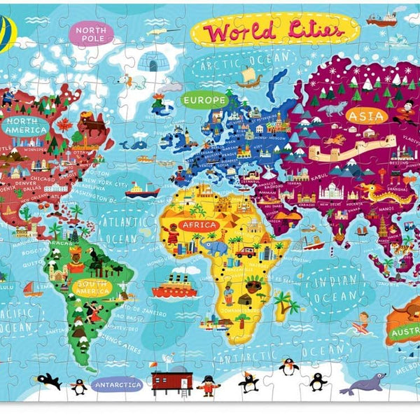 Crocodile Creek - Geography Puzzle 200 pc World Cities