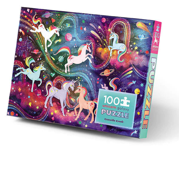 Crocodile Creek - Holographic Puzzle 100 pc Unicorn Galaxy
