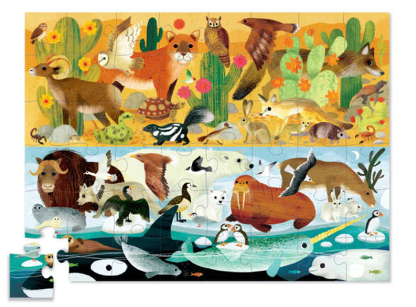 Crocodile Creek - Opposites 48 pc Hot Cold
