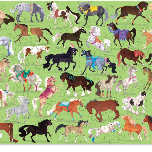 Crocodile Creek - Thirty-six animals Puzzle 100 pc Horse Dreams