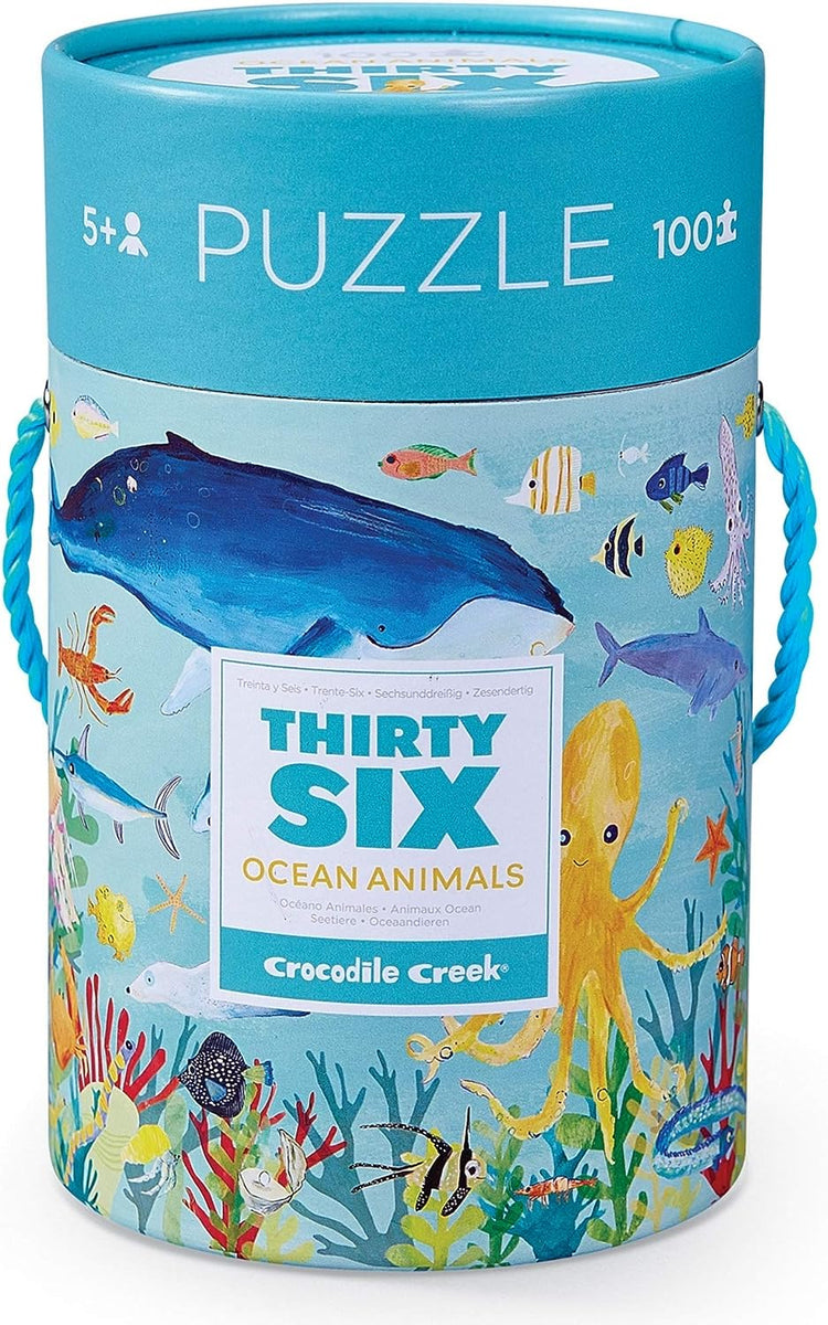Crocodile Creek - Thirty-six animals Puzzle 100 pc Ocean Animals