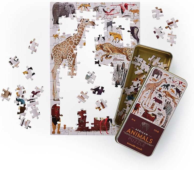 Crocodile Creek - Tin Puzzle 150 pc African Animals