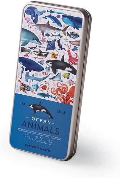 Crocodile Creek - Tin Puzzle 150 pc Ocean Animals
