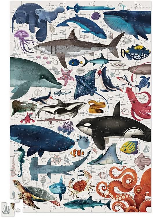 Crocodile Creek - Tin Puzzle 150 pc Ocean Animals