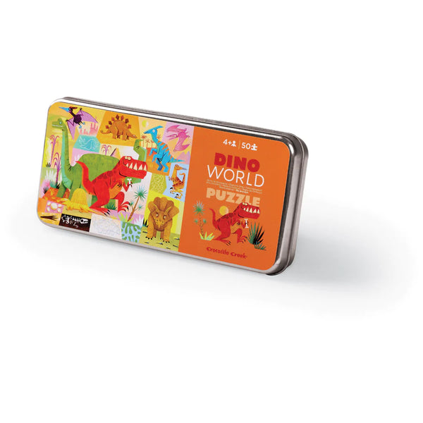 Crocodile Creek - Tin Puzzle 50 pc Dino World