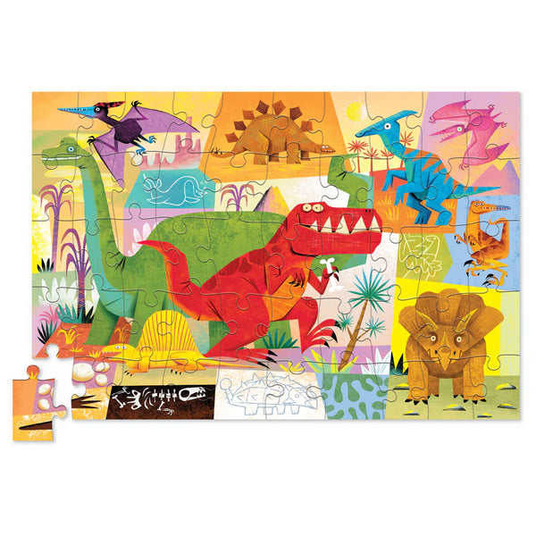 Crocodile Creek - Tin Puzzle 50 pc Dino World