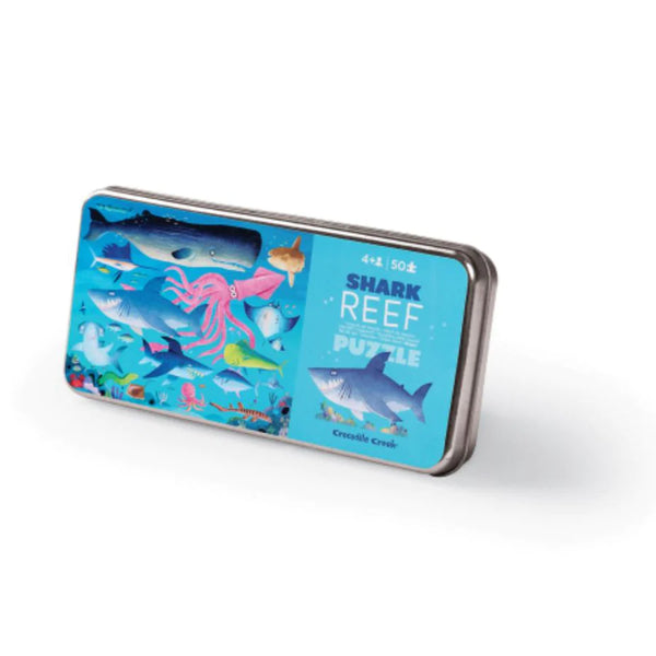 Crocodile Creek - Tin Puzzle 50 pc Shark Reef