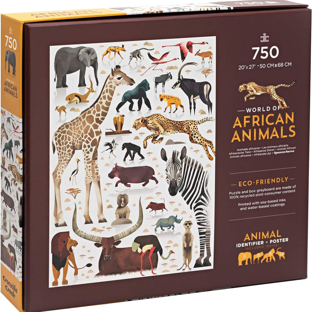 Crocodile Creek - World Animals Puzzle 750 pc African Animals
