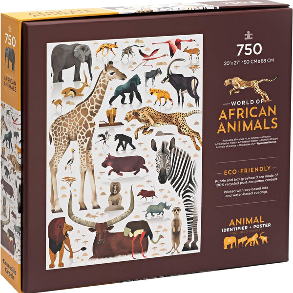 Crocodile Creek - World Animals Puzzle 750 pc African Animals