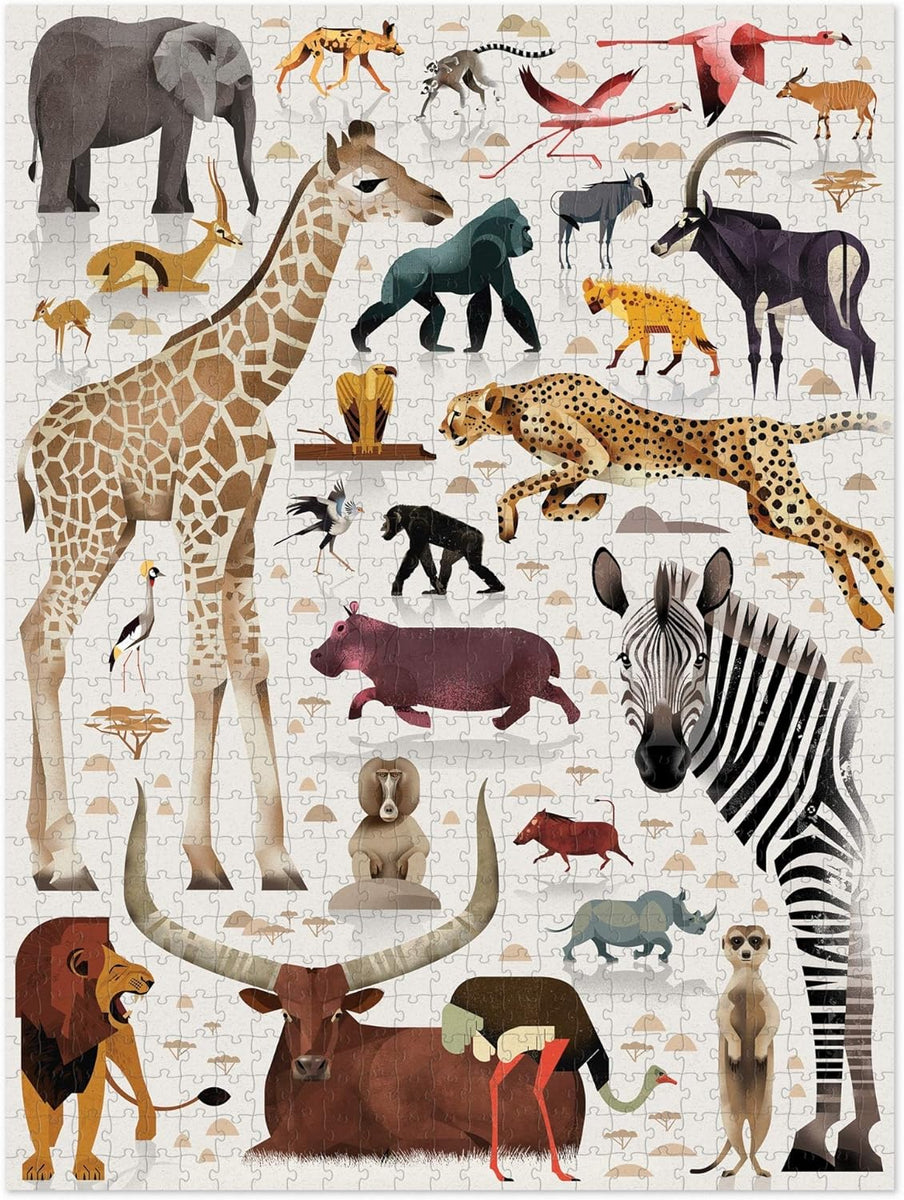 Crocodile Creek - World Animals Puzzle 750 pc African Animals