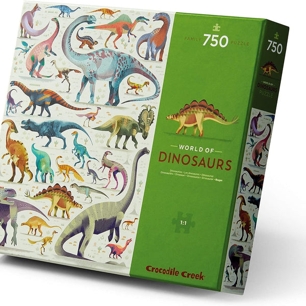 Crocodile Creek - World Animals Puzzle 750 pc Dinosaurs