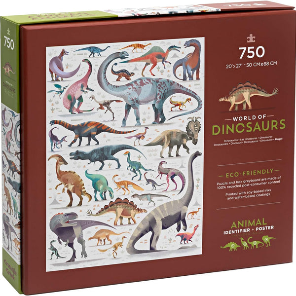 Crocodile Creek - World Animals Puzzle 750 pc Dinosaurs
