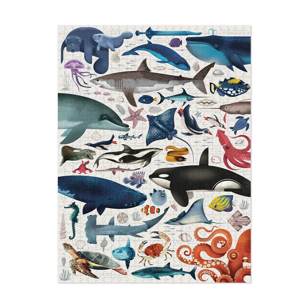 Crocodile Creek - World Animals Puzzle 750 pc Ocean Animals