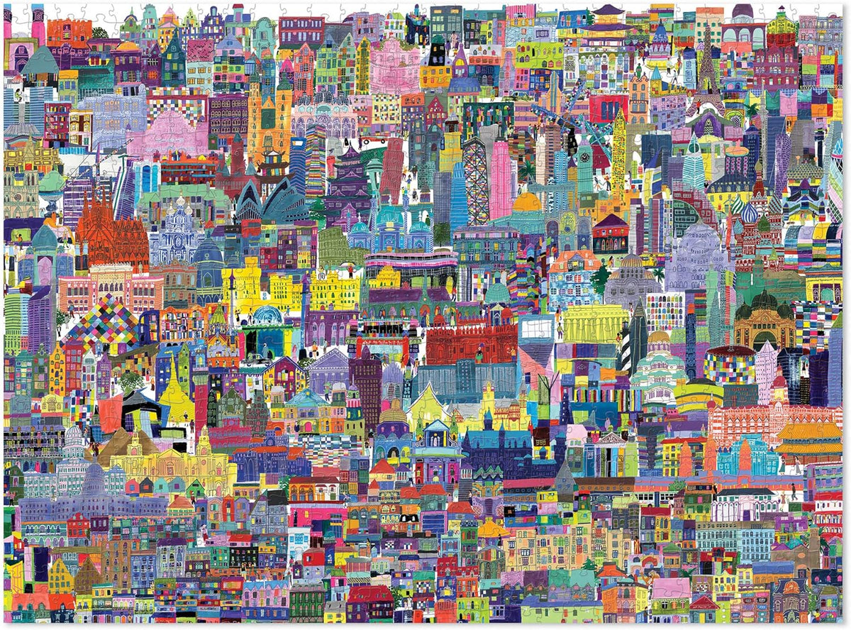 Crocodile Creek - World Puzzle 1000 pc Buildings