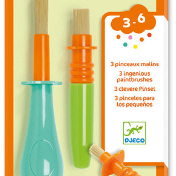 Djeco - 3 pinceaux malins
