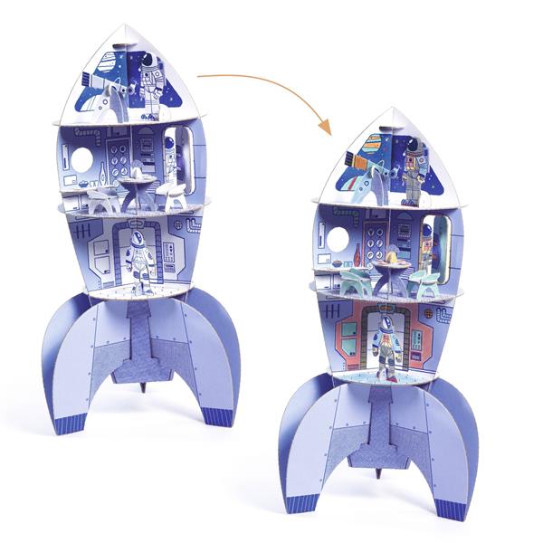 Djeco - Color Assemble Play Fusée spatiale