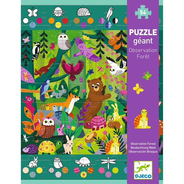 Djeco - Puzzle géant 54 pcs Observation forêt