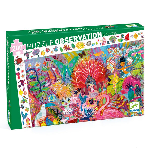 Djeco - Puzzle observation 200 pcs Carnaval de Rio