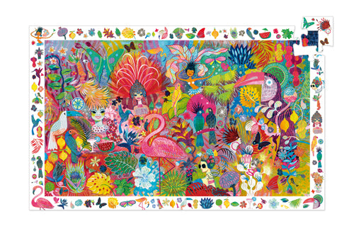 Djeco - Puzzle observation 200 pcs Carnaval de Rio