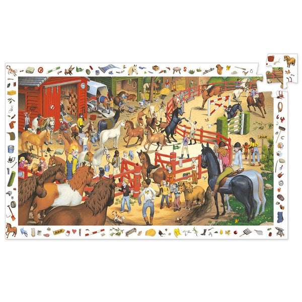 Djeco - Puzzle observation 200 pcs Equitation