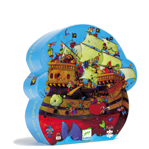 Djeco - Puzzle silhouette 54 pcs Bateau de Barberousse