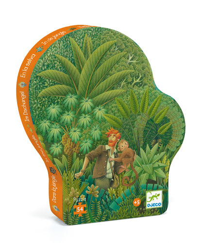 Djeco - Puzzle silhouette 54 pcs Dans la jungle