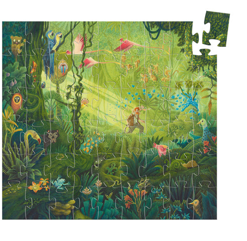 Djeco - Puzzle silhouette 54 pcs Dans la jungle