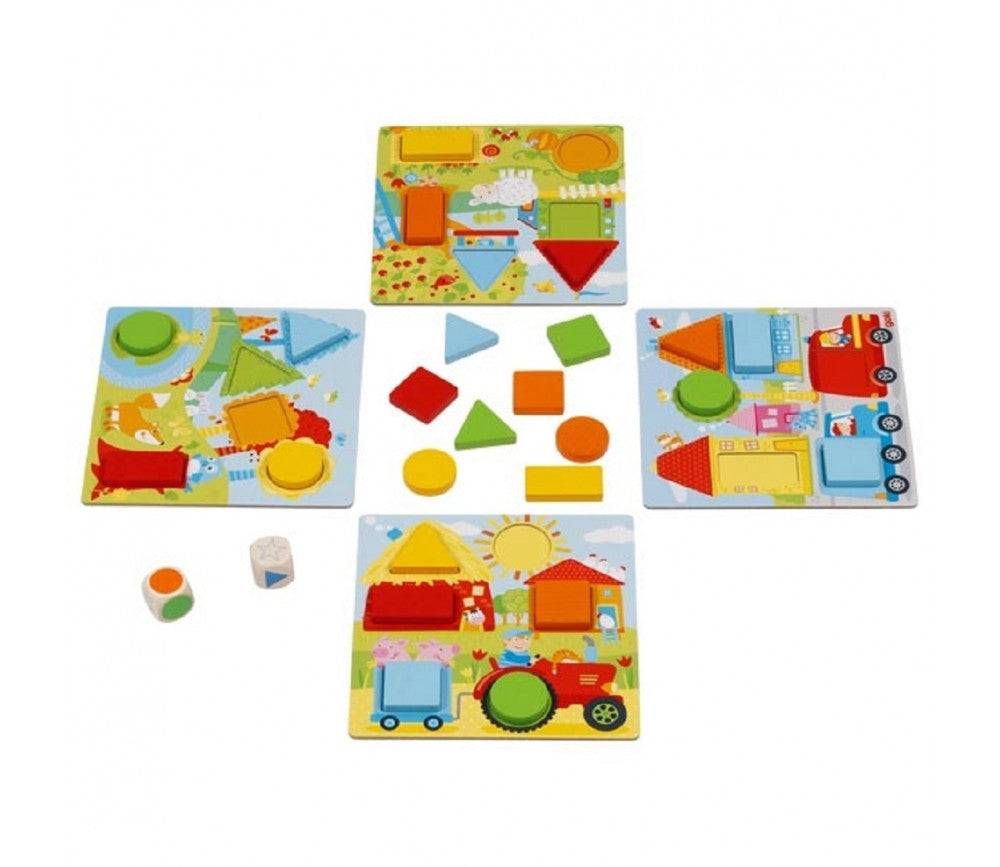 Goki - Jeu de dés des couleurs et des formes géométriques