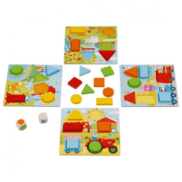 Goki - Jeu de dés des couleurs et des formes géométriques