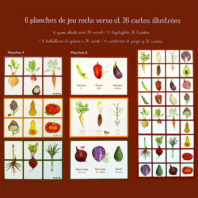 Moulin Roty - Mon loto mémo des légumes (Le jardinier)