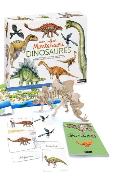 Nathan - Mon coffret Montessori Dinosaures
