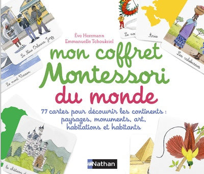 Nathan - Mon coffret Montessori Du monde