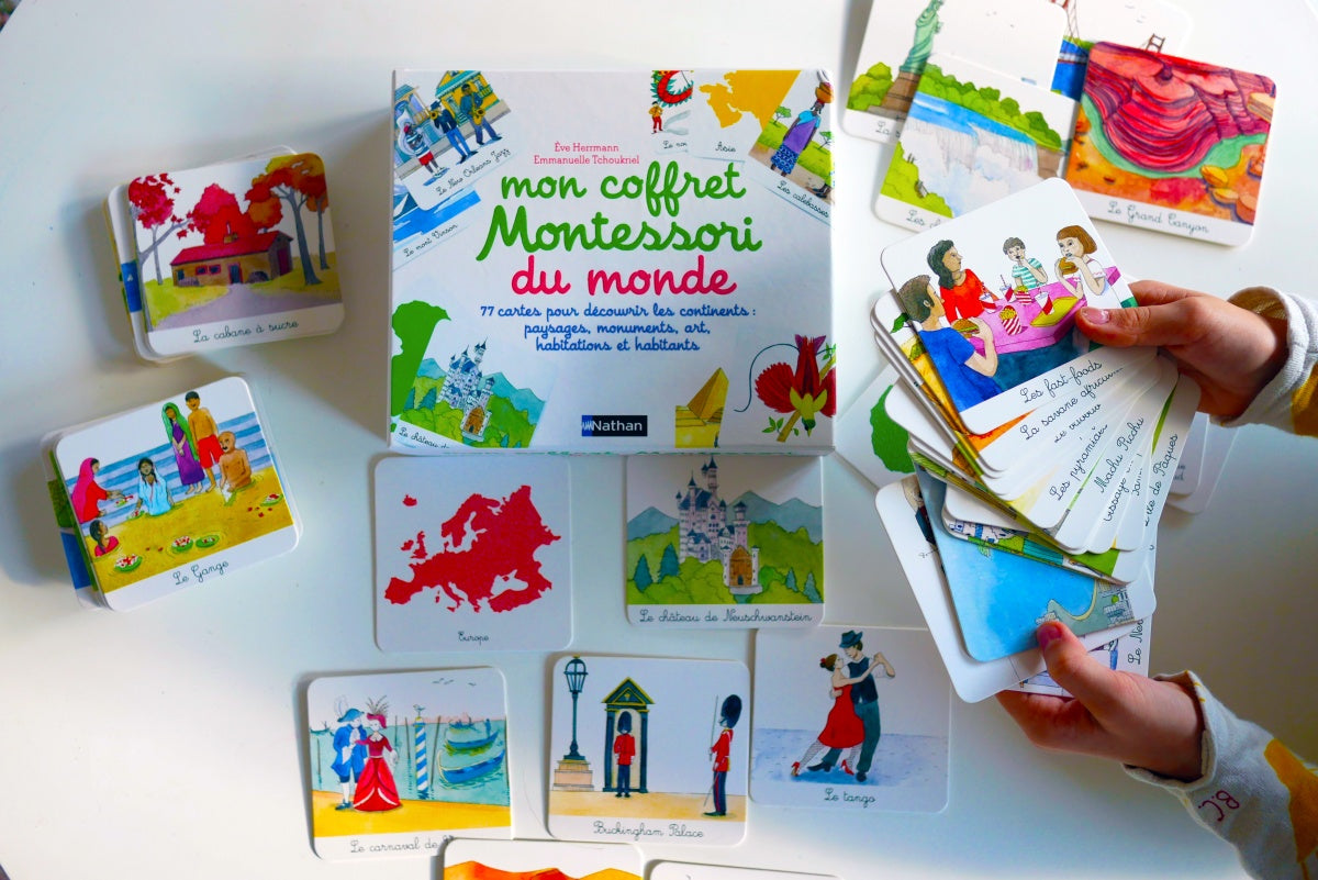 Nathan - Mon coffret Montessori Du monde