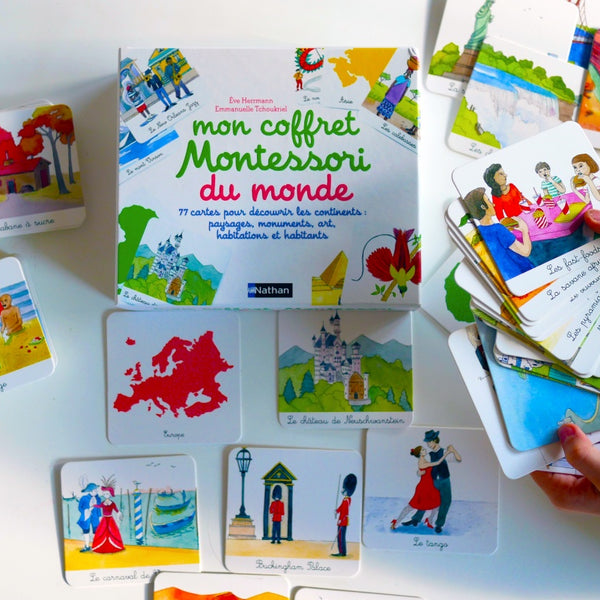 Nathan - Mon coffret Montessori Du monde
